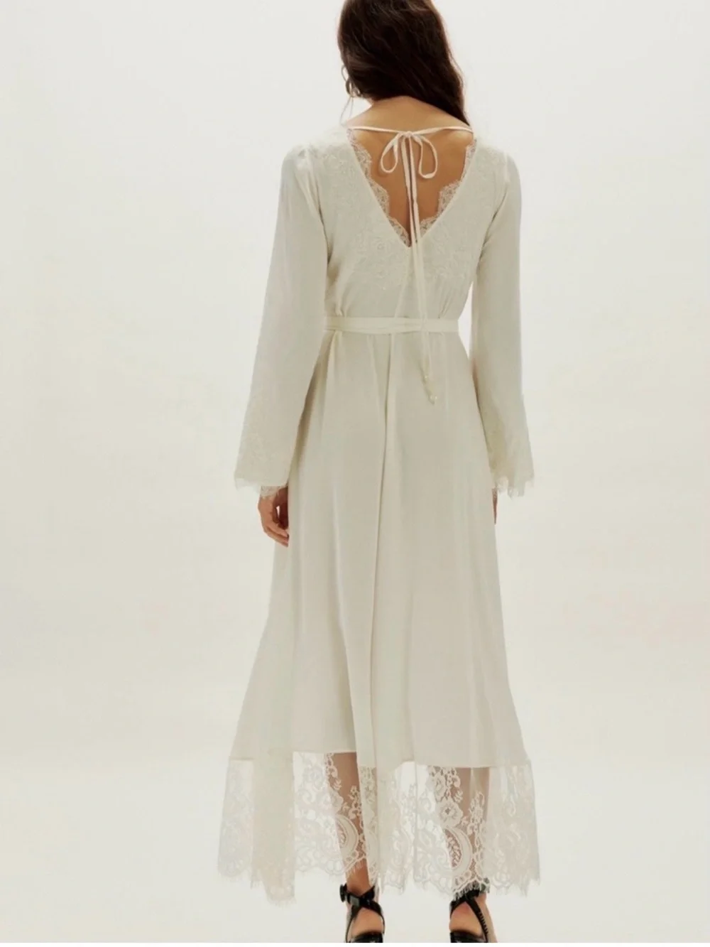 Nigel Preston Soho Wrap Long Sleeve Midi Dress